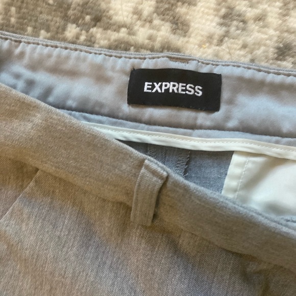 Light gray straight leg high quality work pants, size 10R - Picture 3 of 4